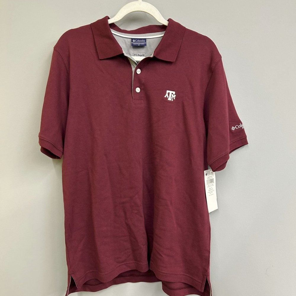 Mens Columbia Texas A&M Polo